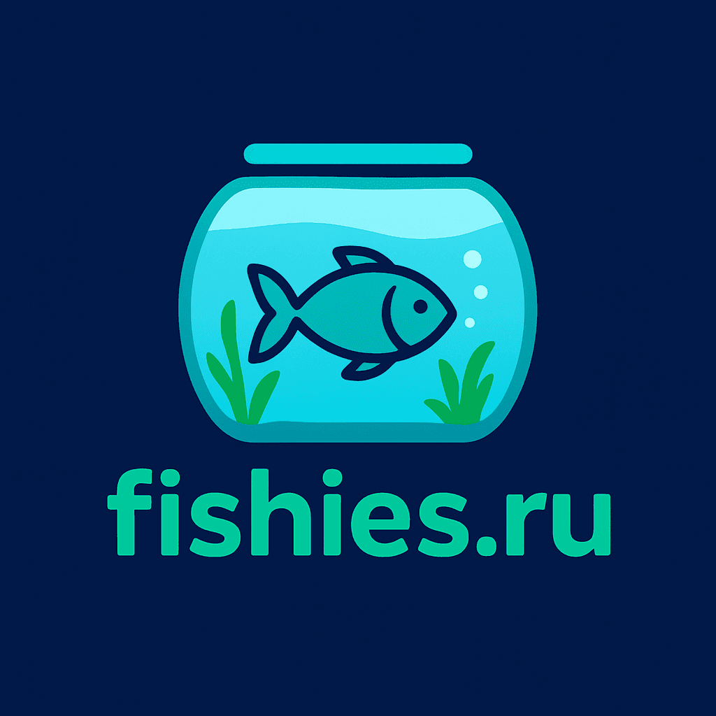 Логотип fishies.ru: рыба в аквариуме